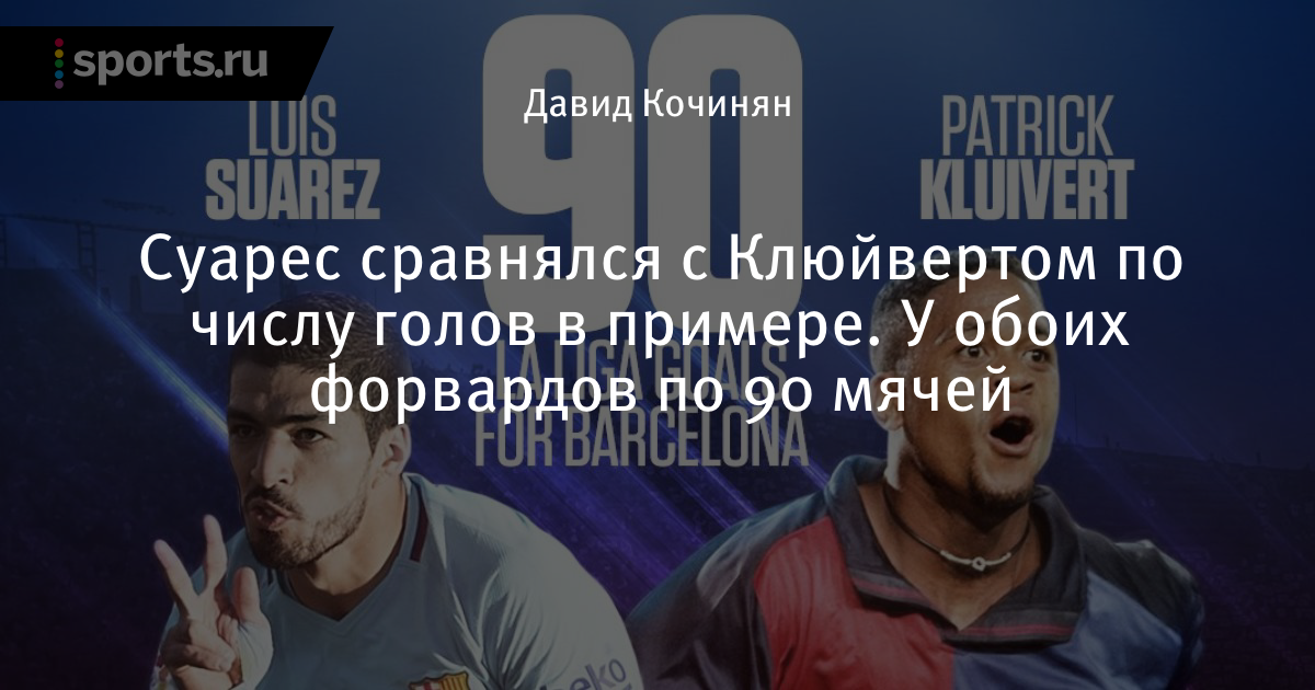 Картинки по запросу Суарес сравнялся с Клюйвертом по числу голов в примере. У обоих форвардов по 90 мячей