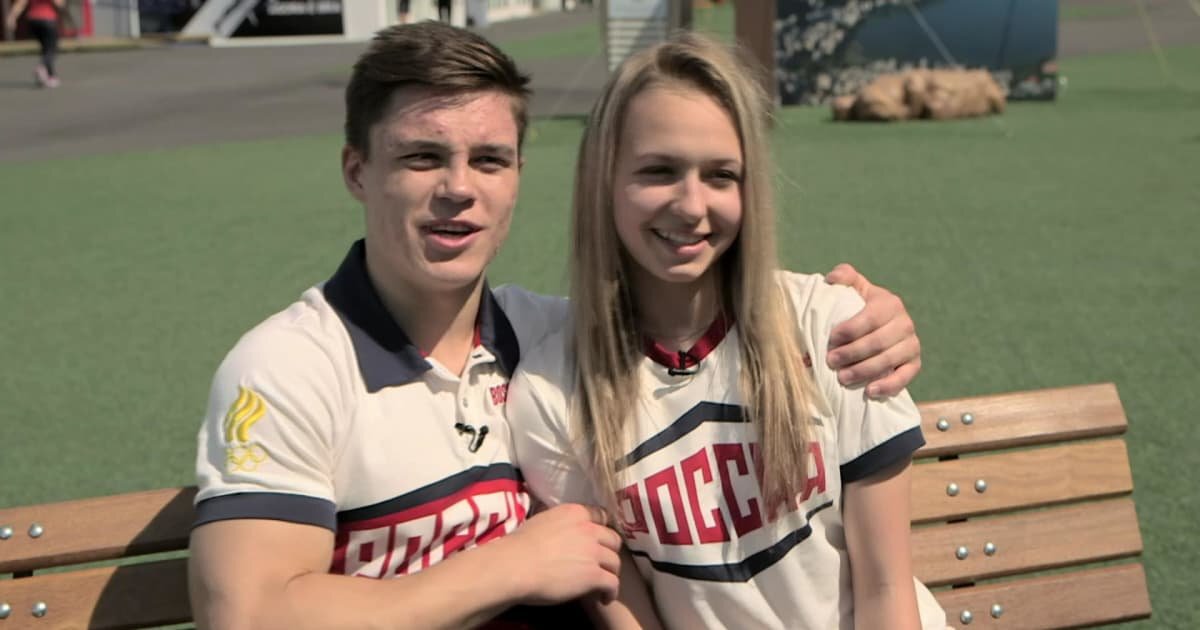 Жена Никиты Нагорного гимнаста