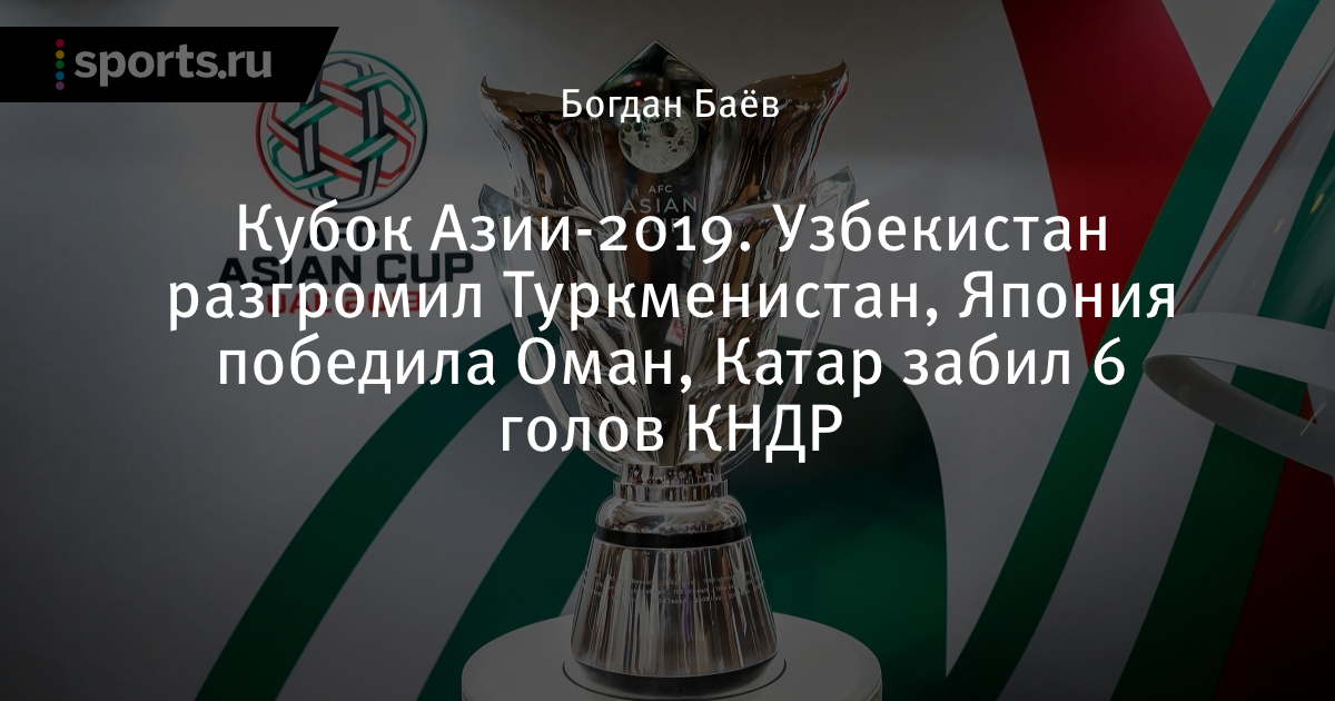 Кубок Азии-2019. Индия уступила ОАЭ, Иордания обыграла Сирию