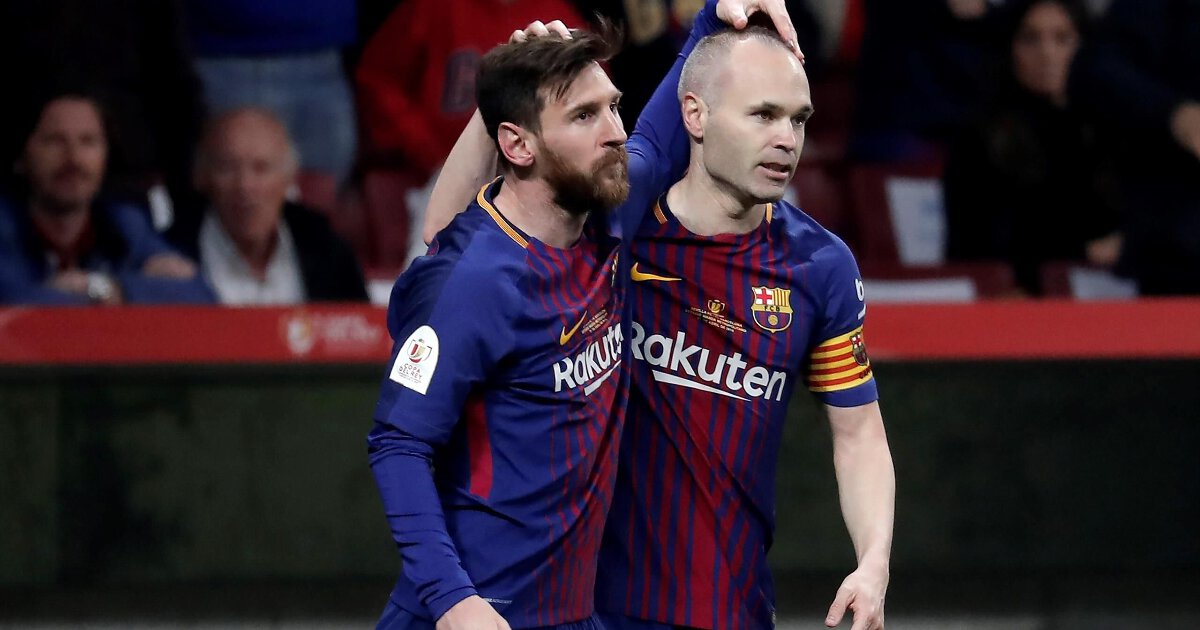 Иньеста Messi Neymar Барселона
