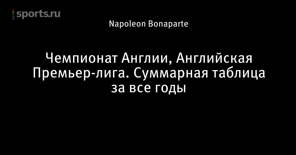 Суммарная таблица чемпионата испании по футболу Суммарная таблица чемпионата испании по футболу