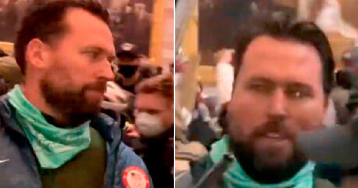 Похоже, в штурме капитолия участвовал олимпийский чемпион. Он побеждал вместе с фелпсом, а после спорта развелся и жил в машине