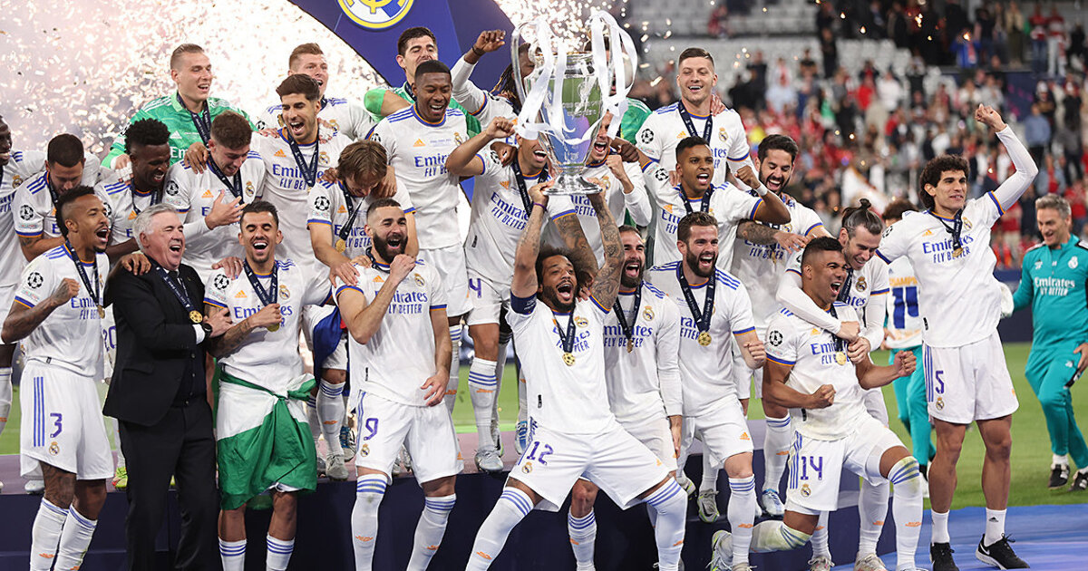 Реал Мадрид победитель Лиги чемпионов 2022. Реал Мадрид победа в Лиге чемпионов 2022. Реал чемпион ЛЧ 2022. Реал победитель ЛЧ 2022. Дата проведения финала