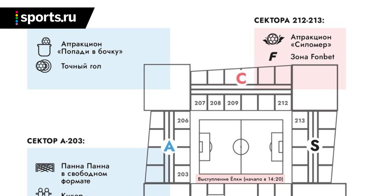 Вэб арена цска схема трибун