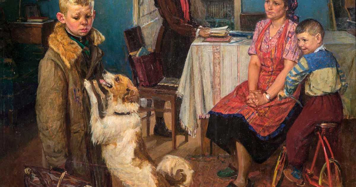 История появления картины опять двойка