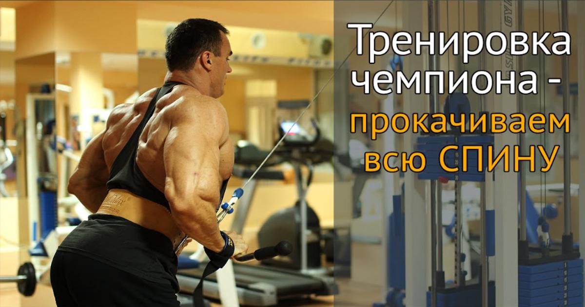 Прокачка широчайших мышц спины